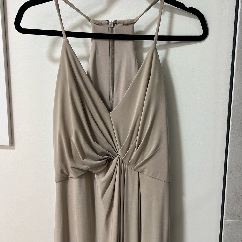 David’s Bridal Biscotti bridesmaid dress